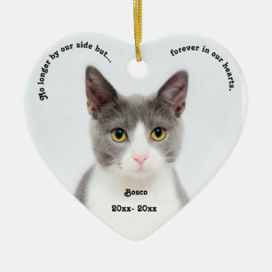 Editable Pet Memorial Forever in our Hearts Ceramic Tree Decoration