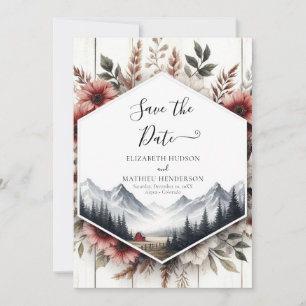 Editable Photo Barnyard Wedding Save The Date