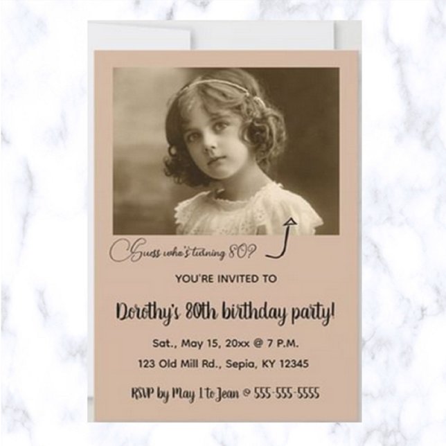 Editable Photo Birthday Invitation Card (Creator Uploaded)