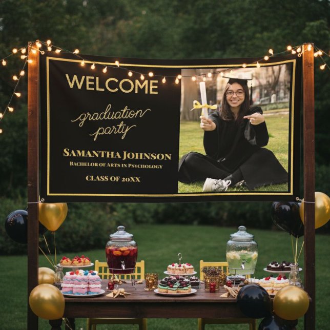 EDITABLE Photo Graduation Banner (Creator Uploaded)