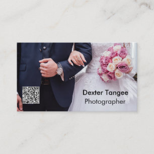 Editable Photo QR Code Business Card