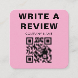 Editable Pink Logo Thank You Note Card