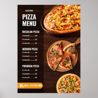 Editable Pizza Menu pizzeria Restaurant Menu