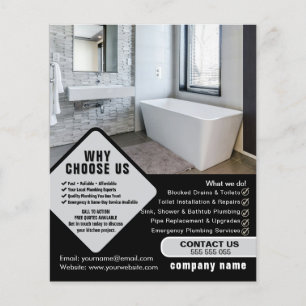 Editable Plumber Flyer Template Plumbing Service