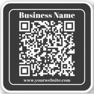 Editable QR code Black & White Retro Modern Style