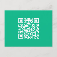 Editable QR Code Generate Your Own | Teal Green
