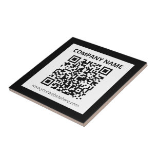 Editable QR code & Simple Customisable Design  Tile