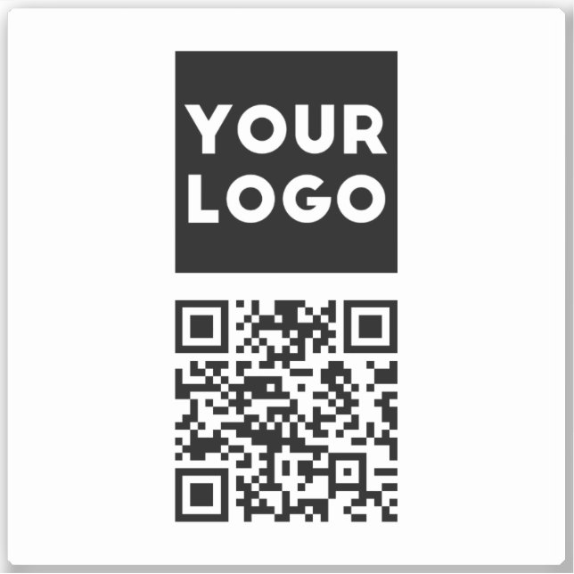 Editable QR code & Your Business Logo or Image (Front)