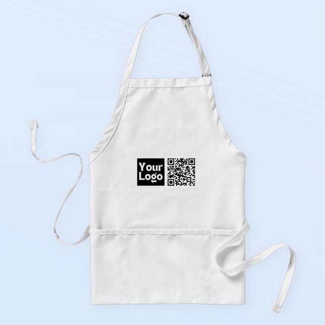 Editable QR code & Your Business Logo or Image Standard Apron (Creator Uploaded)