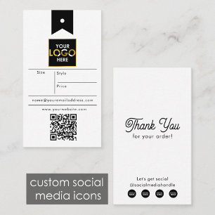 Editable Retail Price Tag Clothing Swing Tags