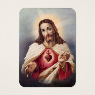 Editable Sacred Heart of Jesus Catholic Funeral 