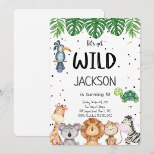Editable Safari Invitation
