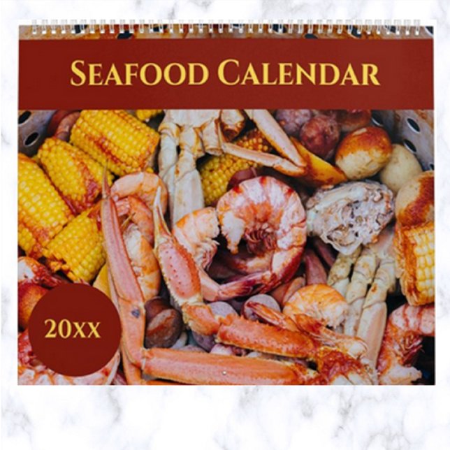 Editable Seafood Calendar (Creator Uploaded)