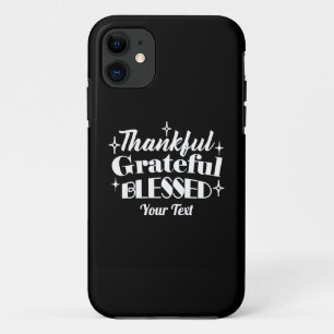 Editable Sparkling Thanksgiving Quote Design Case-Mate iPhone Case