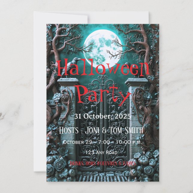 Editable Spooky Template (Front)