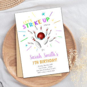 Editable Strike Party Invite for Boys or Girls