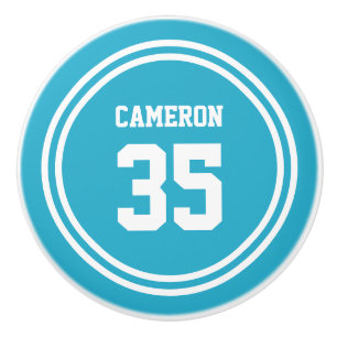 Editable Stripes and Background Colour Sporty Ceramic Knob