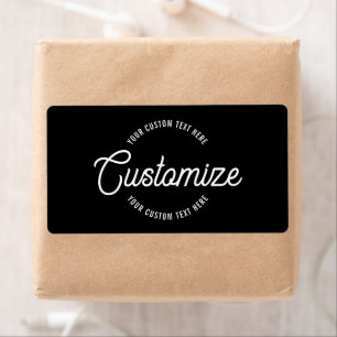 Editable Stylish Cursive & Modern Circular Text