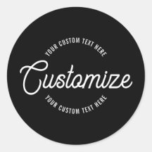 Editable Stylish Cursive & Modern Circular Text