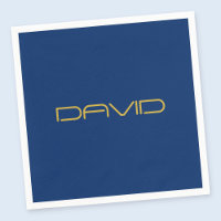 Editable Stylish Text | Gold & Navy Blue