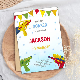 Editable Summer Splash Party Invite
