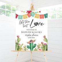 Editable Taco Bout Love Welcome Sign Couples Showe