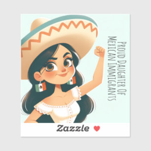Editable Text Proud Daughter of Mexican Immigrants