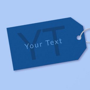 Editable Text Template for Monogrammed Name Etc. Gift Tags