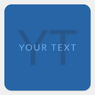 Editable Text Template for Monogrammed Name Etc. Square Sticker
