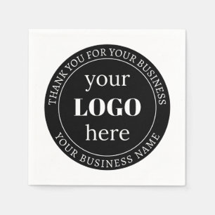 Editable Text & Your Logo or other Design Napkin