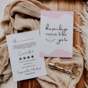 Editable Thank You Card, Business Card