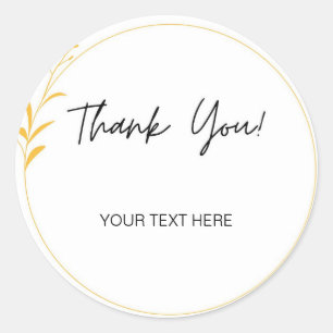 EDITABLE THANK YOU STICKER 