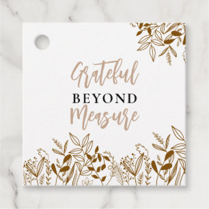 Editable Thanksgiving Realtor Gift Tags Grateful