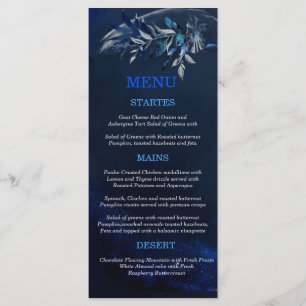 Editable Themes for Wedding Party Menu card