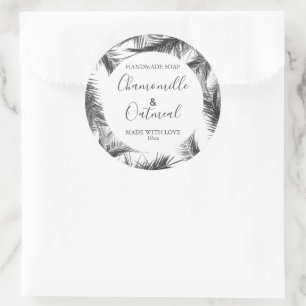 Editable Tropical Soap Packaging Labels