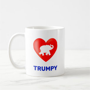 Editable Trumpy heart and elephant Coffee Mug