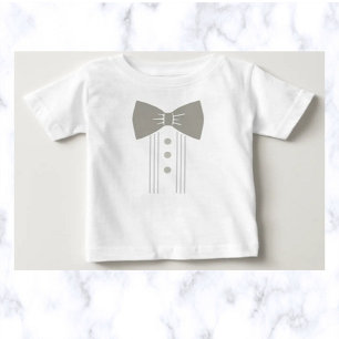 Editable Tuxedo Baby T-Shirt