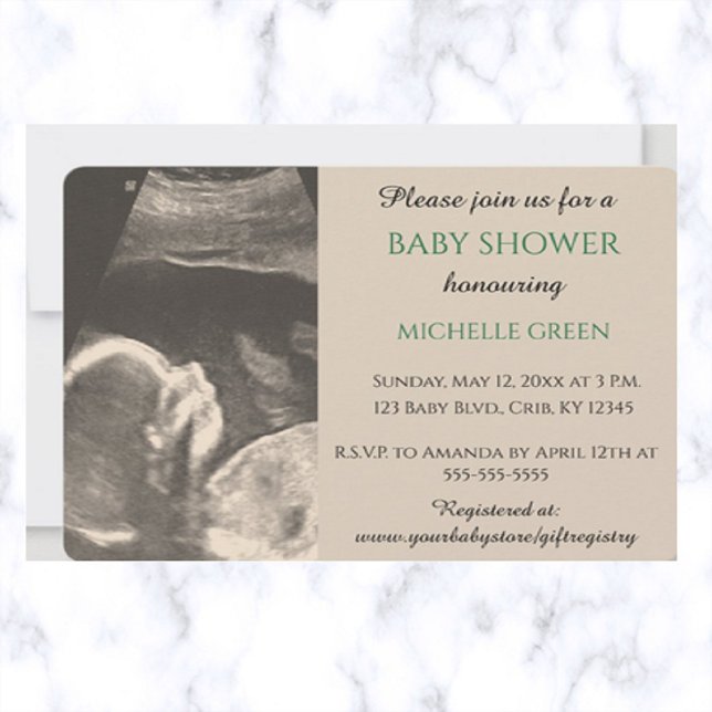 Editable Ultrasound Baby Shower Invitation (Creator Uploaded)