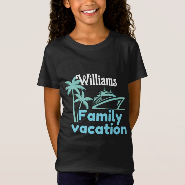 Editable Vacation Cruise T-Shirt (Front)