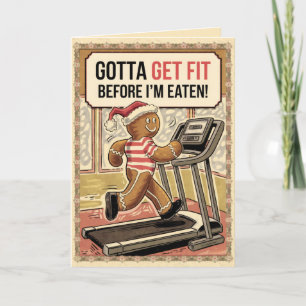 EDITABLE Vintage Funny Christmas Card