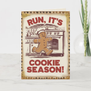 EDITABLE Vintage Funny Christmas Card