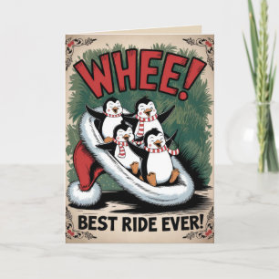 EDITABLE Vintage Funny Christmas Card