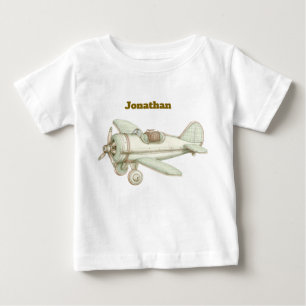 Editable Vintage Neutral Baby T-Shirt 