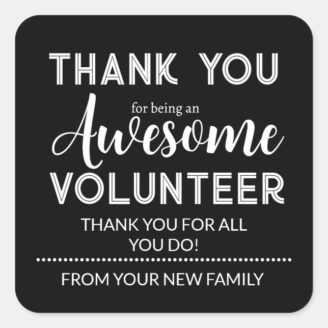 Editable Volunteer Appreciation Gift Tag  (Front)