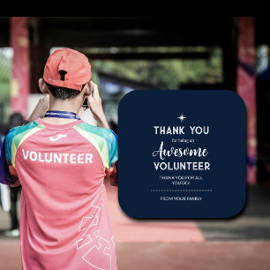 Editable Volunteer Appreciation Sticker   Custom T