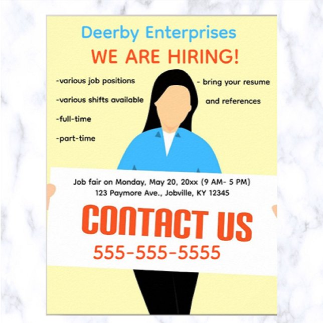 Editable We Are Hiring Poster (Creator Uploaded)