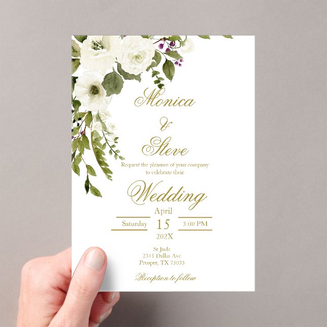 Editable wedding invitation template (Insitu (Handheld))