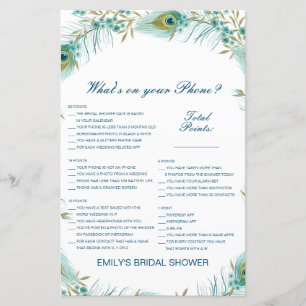 Editable What's on your Phone Bridal Shower Game