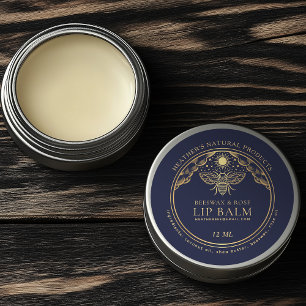 Editable Witchy Tarot Beeswax Lip Balm Tin Label 