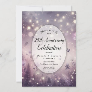 Editable Year Starlit Enchantment in Bloom  Invitation